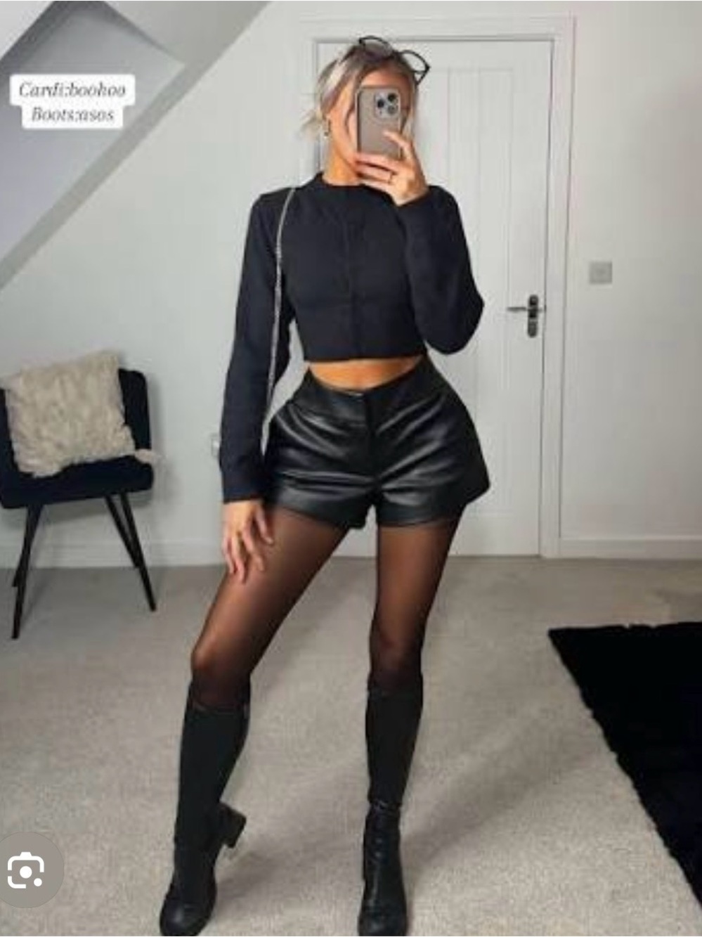 🔥🔥Zara Faux Leather High-Waist Shorts